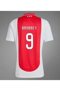 Fotbalové Dres Ajax Brian Brobbey #9 Domácí Oblečení 2024-25 Krátký Rukáv